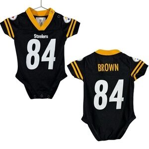 Pittsburgh Steelers NFL Baby Jersey 3-6 Months Infant Onesie Antonio Brown 84